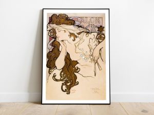 Alphonse Maria Mucha - Salon des Cent poster (1896)