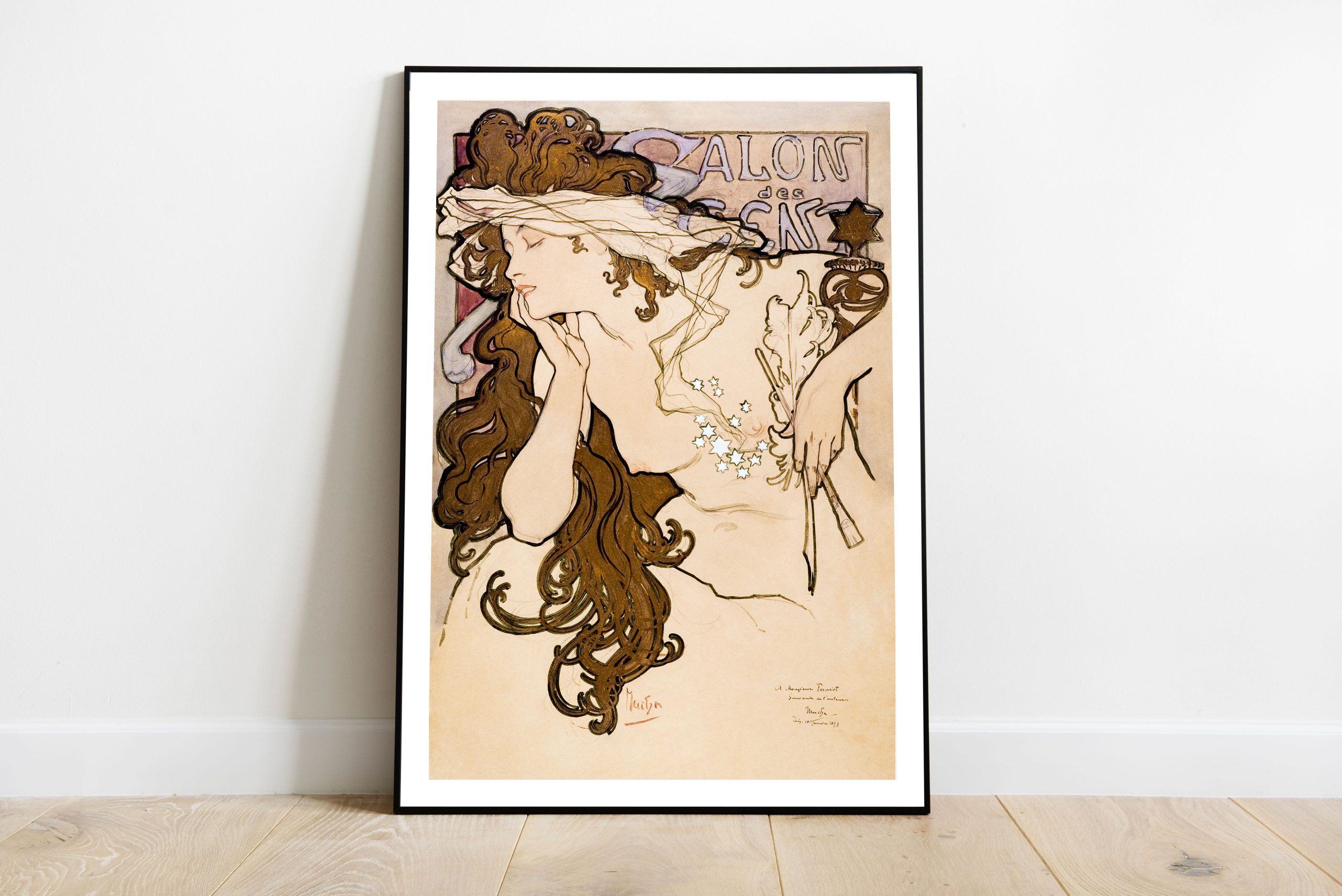 Alphonse Maria Mucha - Salon des Cent poster (1896)