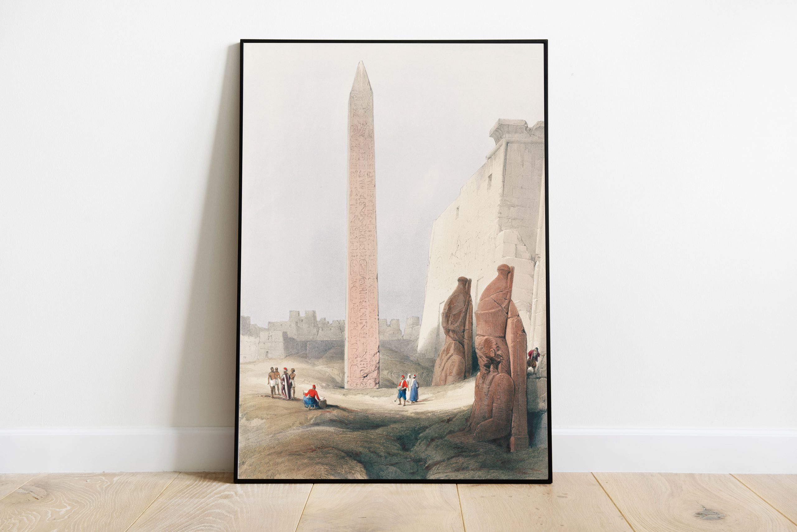 David Roberts (1796-1864) - Luxor city on the east bank of the Nile River in southern Egypt
