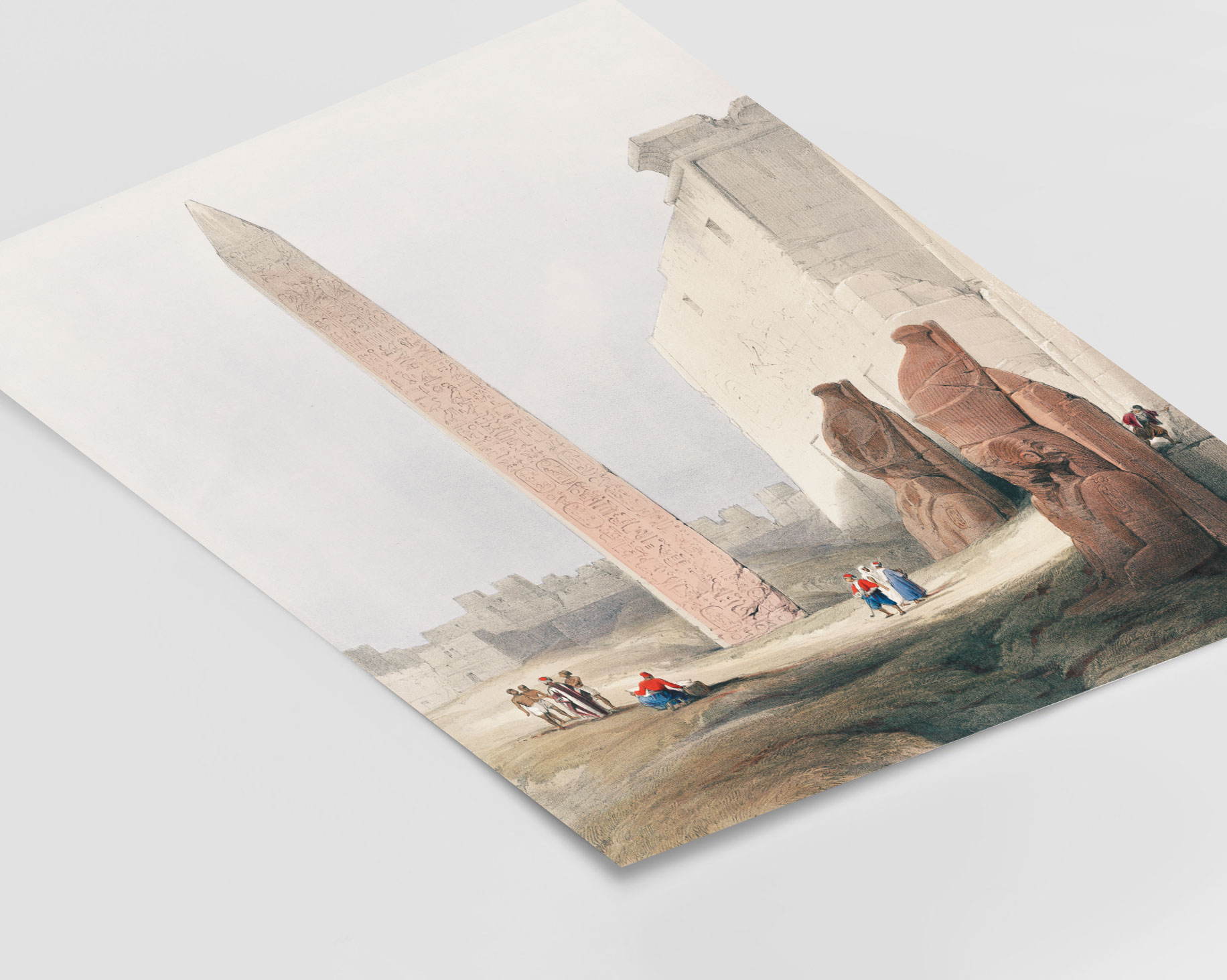 David Roberts (1796-1864) - Luxor city on the east bank of the Nile River in southern Egypt – Image 3