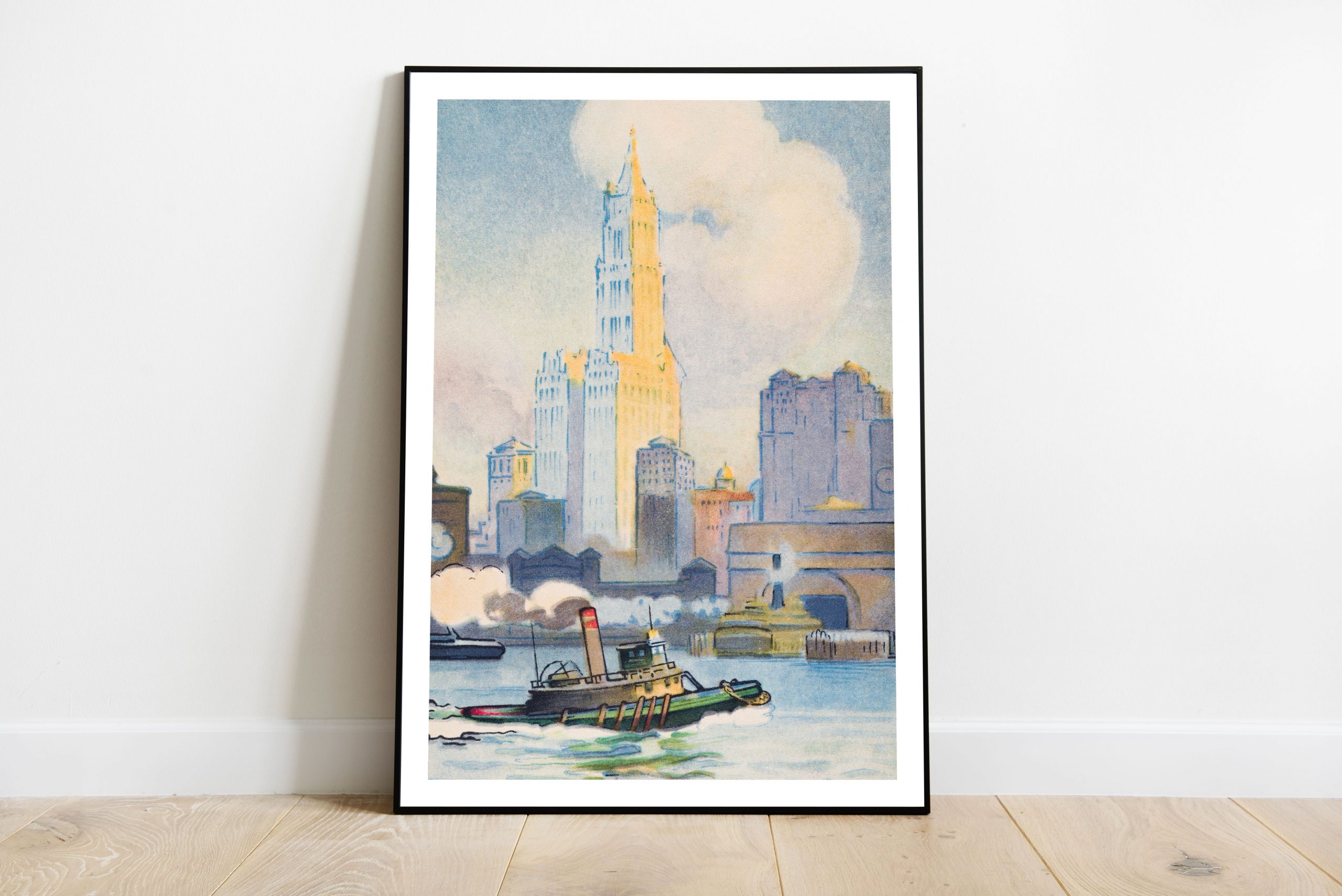 Rachael Robinson Elmer - The Woolworth Building from the Ferry (1914)